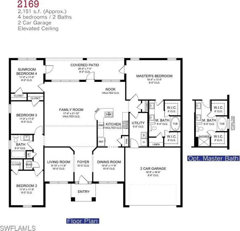 565 Windermere Dr, Lehigh Acres, FL 33972 - home floor plan