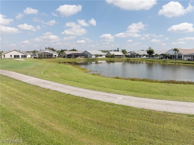 water view featuring a residential view