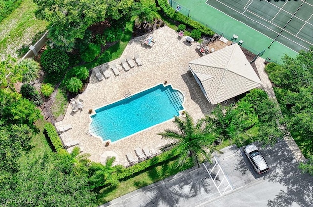 28068 Cavendish Ct Unit 2308, Bonita Springs, FL 34135 - aerial view of property and surrounding area featuring a pool