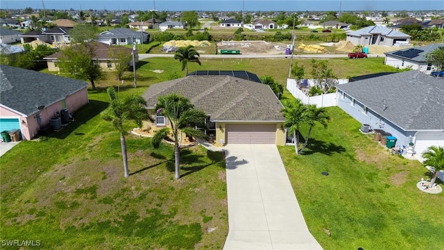 aerial view featuring a residential view