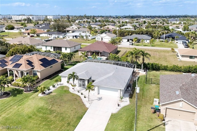 drone / aerial view featuring a residential view