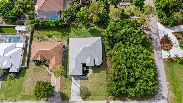 bird's eye view featuring a residential view