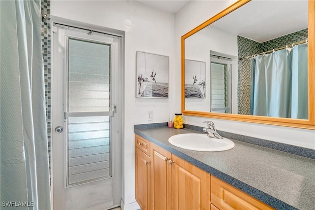 bathroom featuring vanity