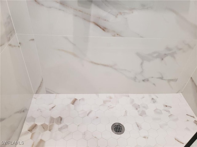 room details featuring tiled shower