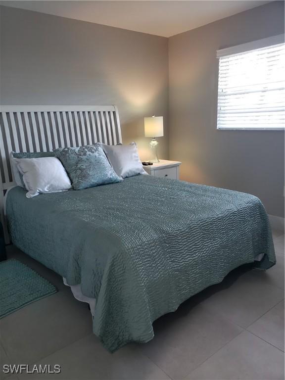 view of tiled bedroom