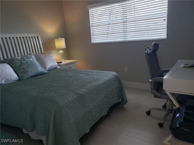 view of tiled bedroom