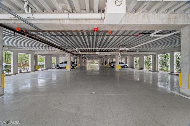 view of parking deck