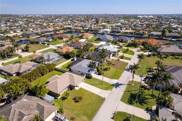 aerial view featuring a residential view