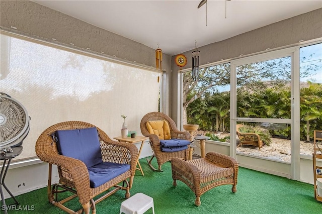 view of sunroom / solarium