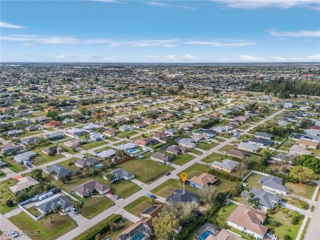 aerial view featuring a residential view