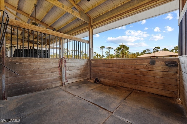 view of stable