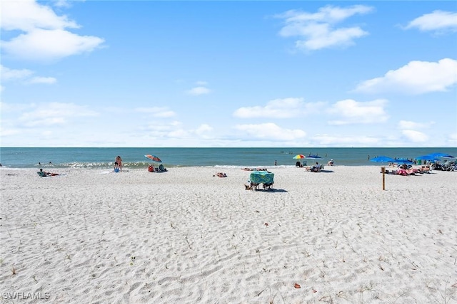 water view with a beach view