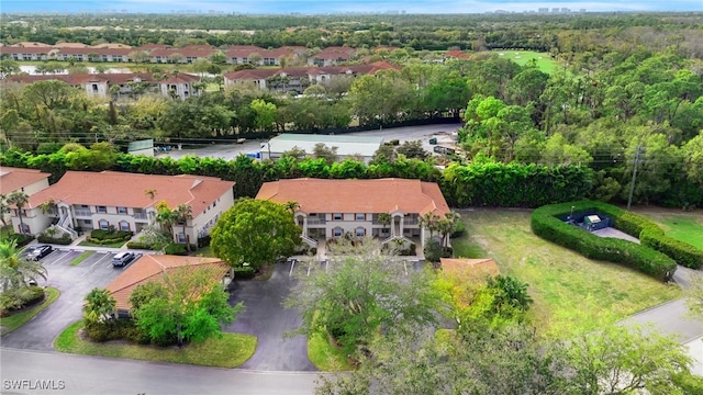 aerial view featuring a residential view