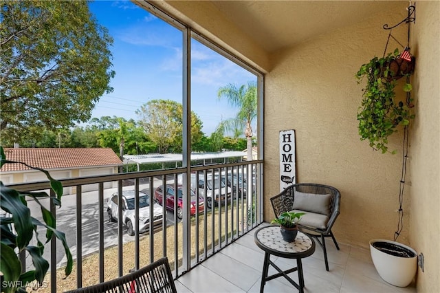 view of balcony