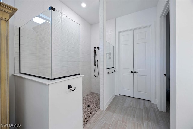 full bath featuring walk in shower