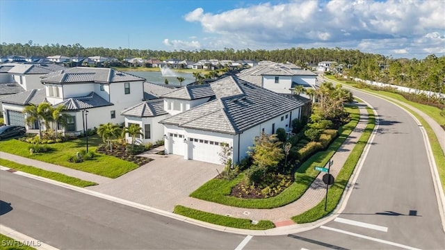 bird's eye view with a residential view