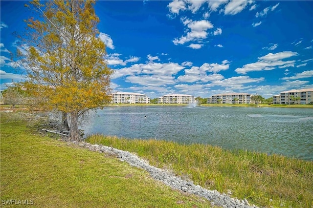 view of water feature