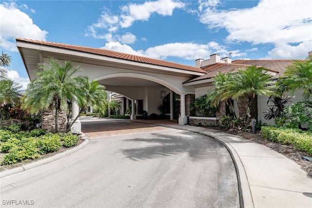 exterior space featuring sidewalks