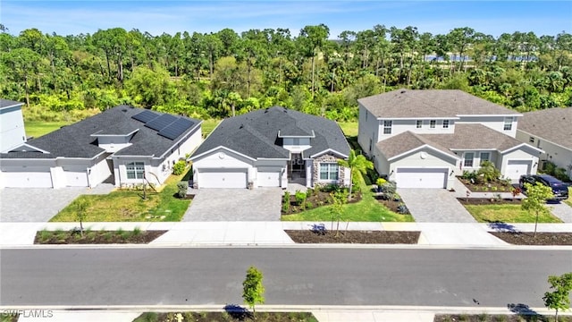 birds eye view of property featuring a residential view