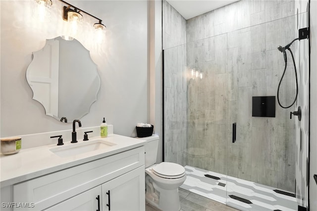 1474 Saint Clair Shores Rd, Naples, FL 34104 - full bathroom featuring vanity and a shower stall