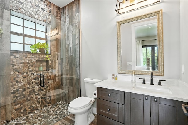 1474 Saint Clair Shores Rd, Naples, FL 34104 - bathroom with vanity and a shower stall
