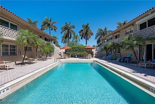 pool featuring a patio