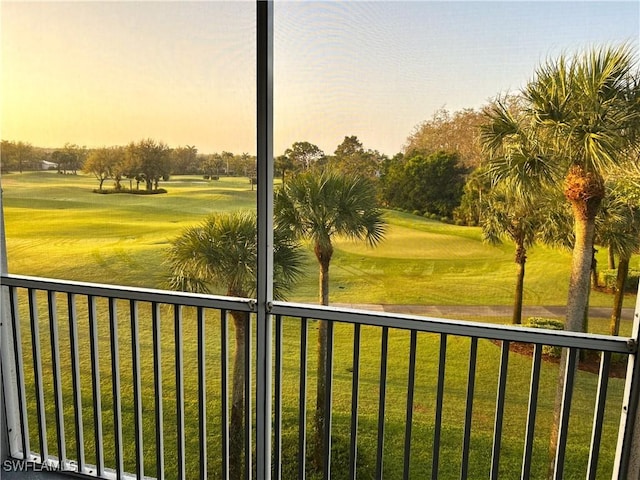 exterior space featuring golf course view