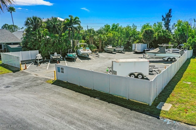 exterior space featuring fence