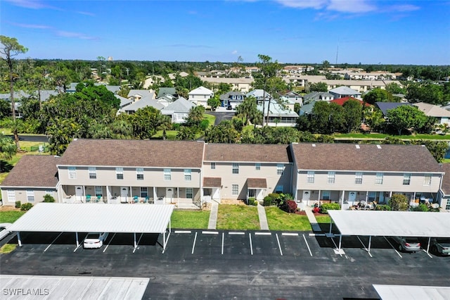 aerial view featuring a residential view