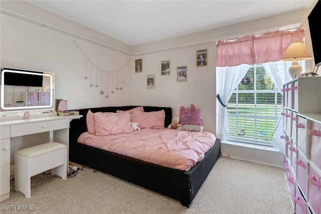 bedroom with carpet flooring