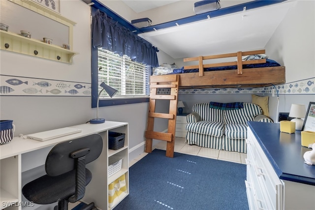 view of tiled bedroom