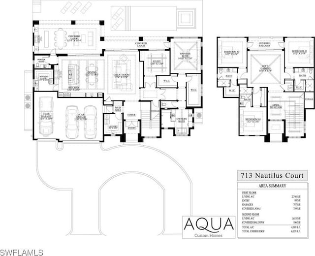 713 Nautilus Ct, Marco Island, FL 34145 - floor plan / room layout