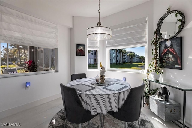 view of dining area