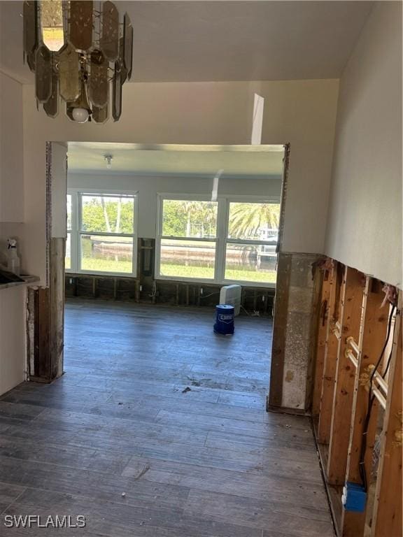 interior space featuring hardwood / wood-style floors