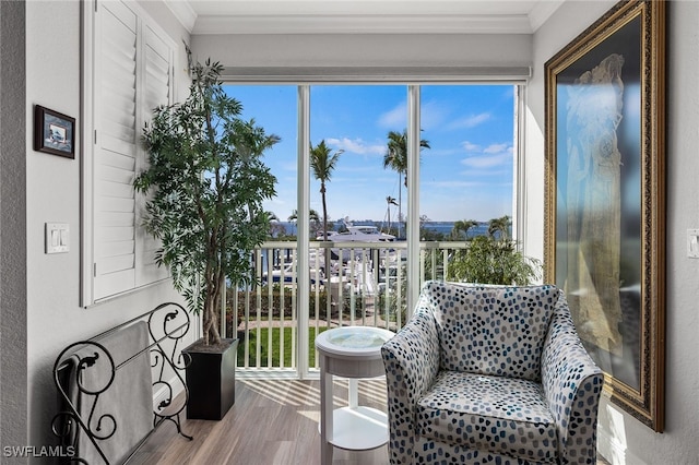 view of sunroom