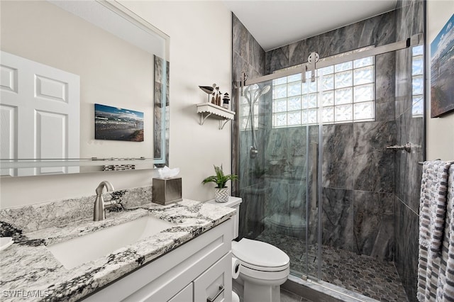 14328 Harbour Landings Dr Unit 18C, Fort Myers, FL 33908 - bathroom with vanity and a stall shower