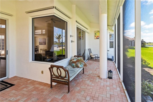 view of sunroom