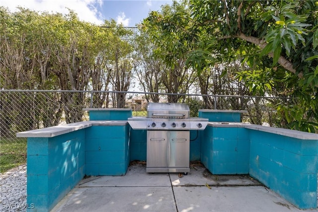 view of pool with fence