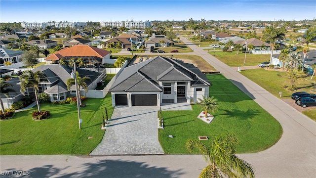 bird's eye view featuring a residential view