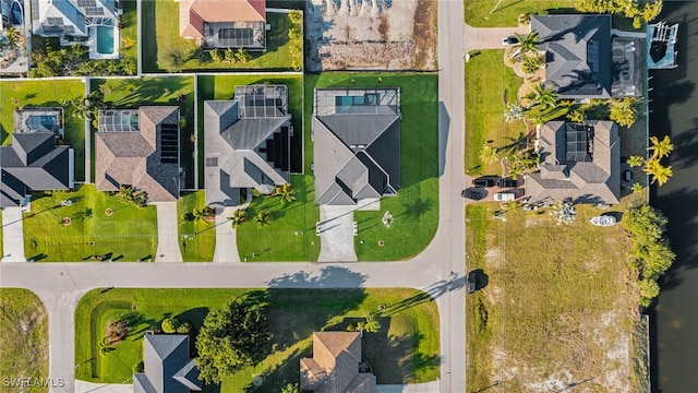 aerial view featuring a residential view