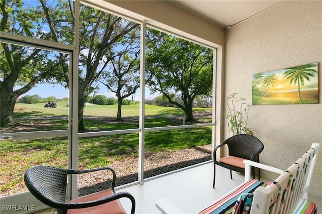 view of sunroom / solarium