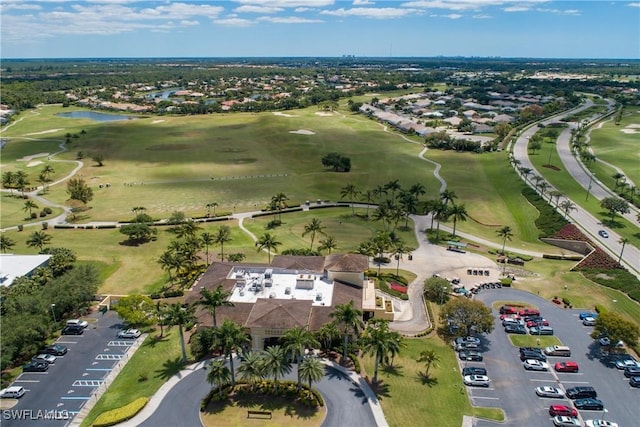 bird's eye view featuring golf course view