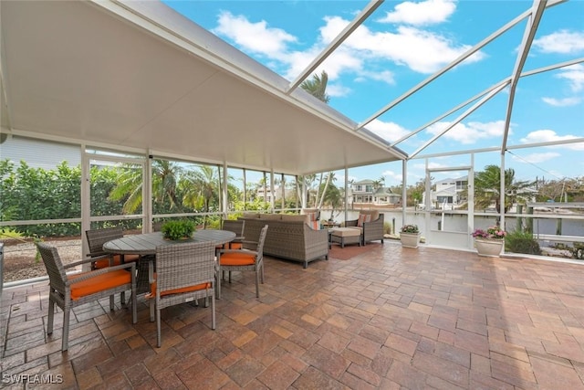 view of sunroom / solarium