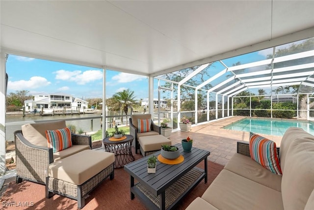 view of sunroom / solarium