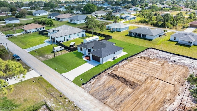 bird's eye view featuring a residential view