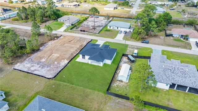 drone / aerial view with a residential view