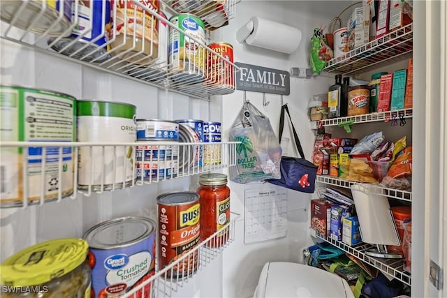 view of pantry