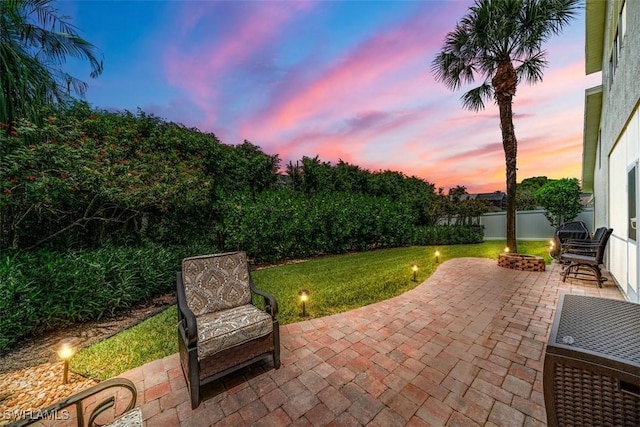 view of patio with fence