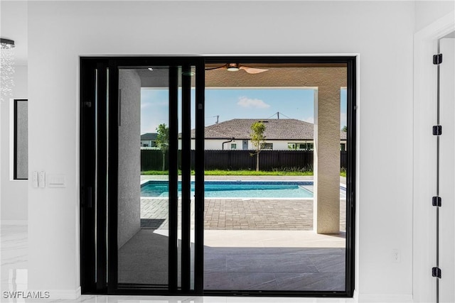 entryway featuring a wealth of natural light