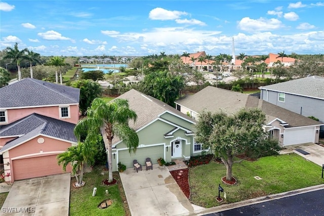 birds eye view of property featuring a residential view